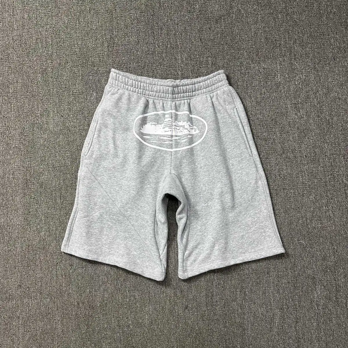 Corteiz Island Oval Print Casual Mid-Length Shorts
