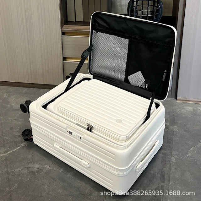 Unbranded Travel Bags Side-Opening Hard-Shell Spinner Suitcase product detail image 1
