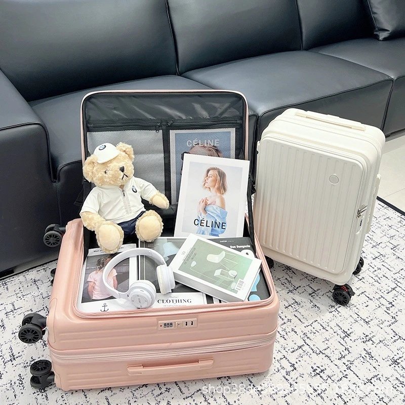 Unbranded Travel Bags Side-Opening Hard-Shell Spinner Suitcase image 4
