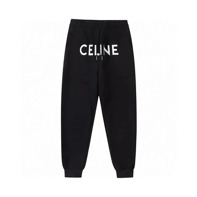 Celine Logo-print hooded sweatshirt and jogger pants product detail image 3