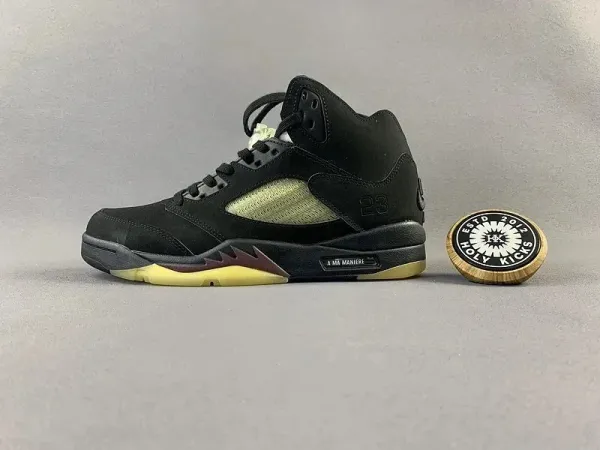Off-White x Air Jordan 5 Industrial Gray Sneakers - 5