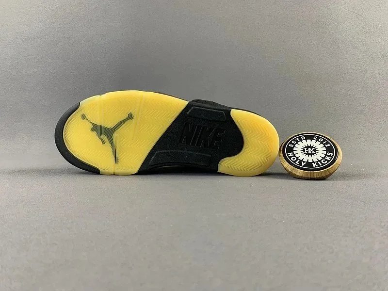 Off-White x Air Jordan 5 Industrial Gray Sneakers - 7