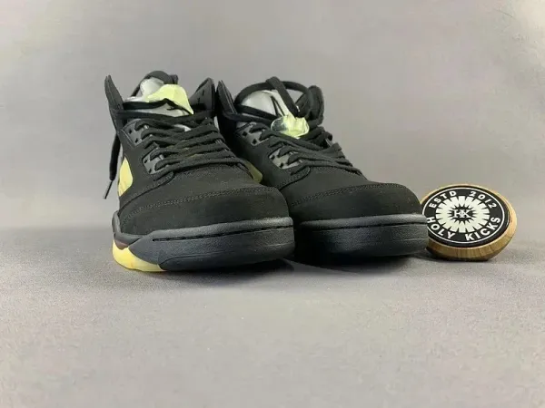 Off-White x Air Jordan 5 Industrial Gray Sneakers - 4