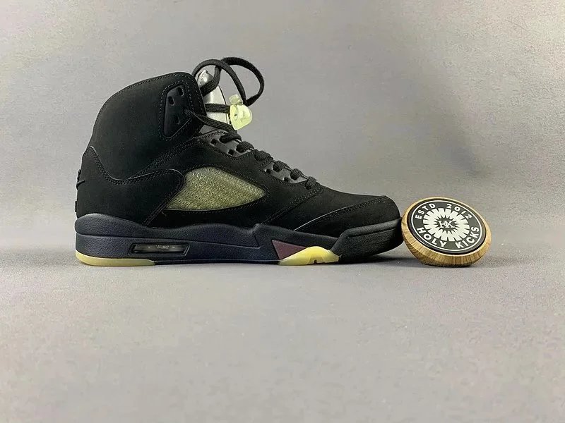 Off-White x Air Jordan 5 Industrial Gray Sneakers - 6