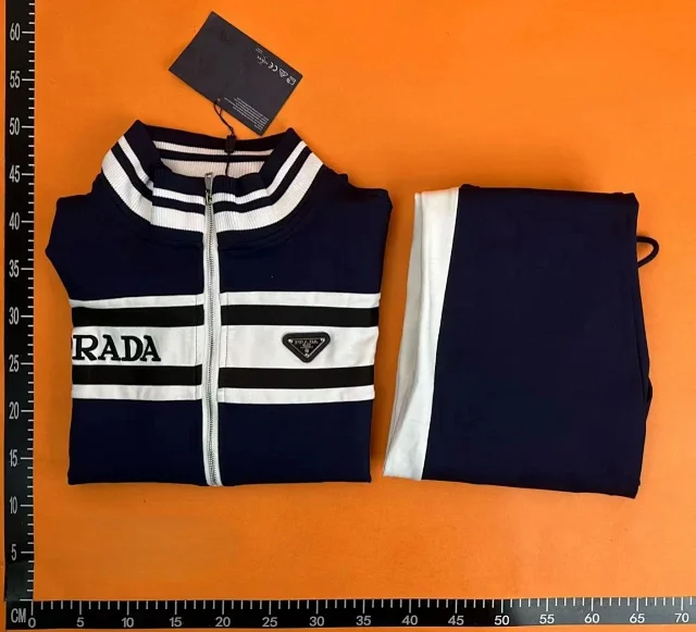 Prada Matching Sets Zip-Up Track Jacket and Joggers Set product detail image 17