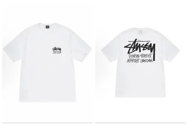 Stussy Dover Street Market London White T-Shirt - 1