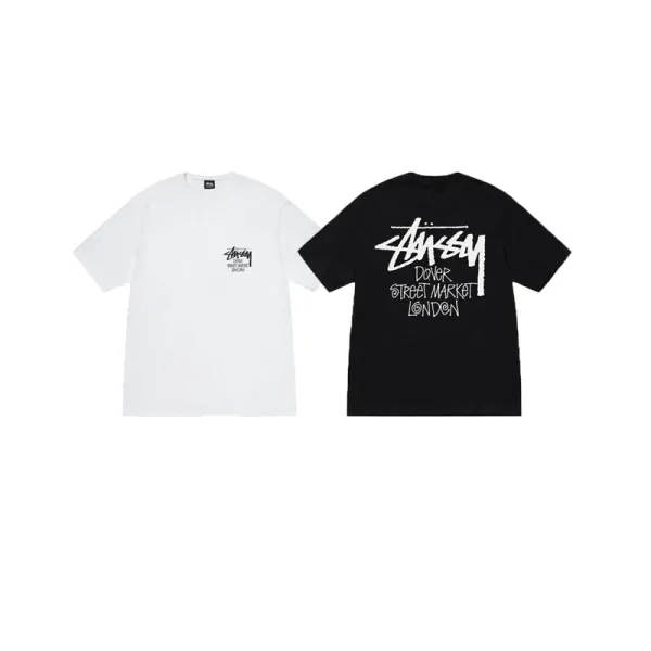 Stussy Dover Street Market London White T-Shirt - 12