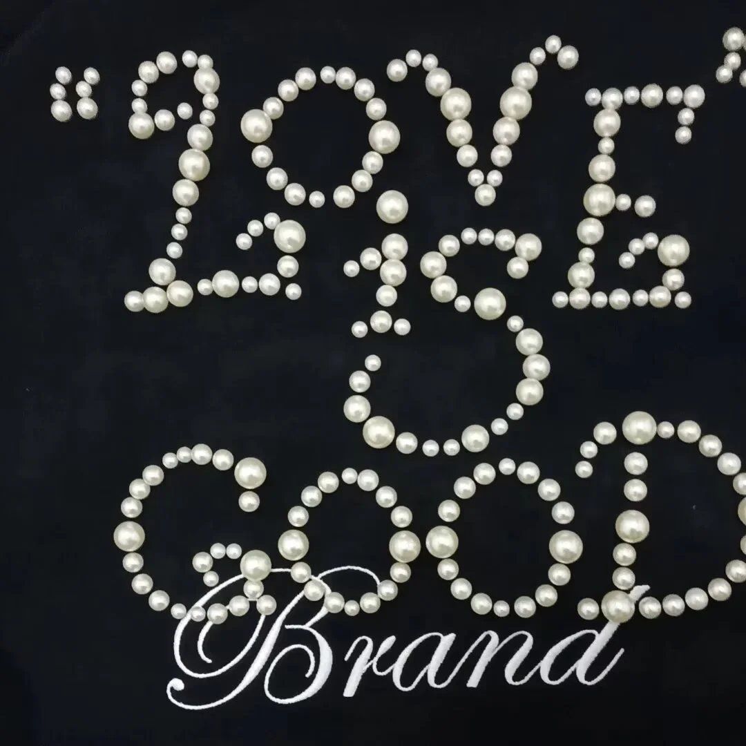 GOOD BRAND Love Is Good Embellished Track Pants Black - 13