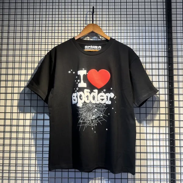 SP5DER I Love Spider Black T-Shirt - 1