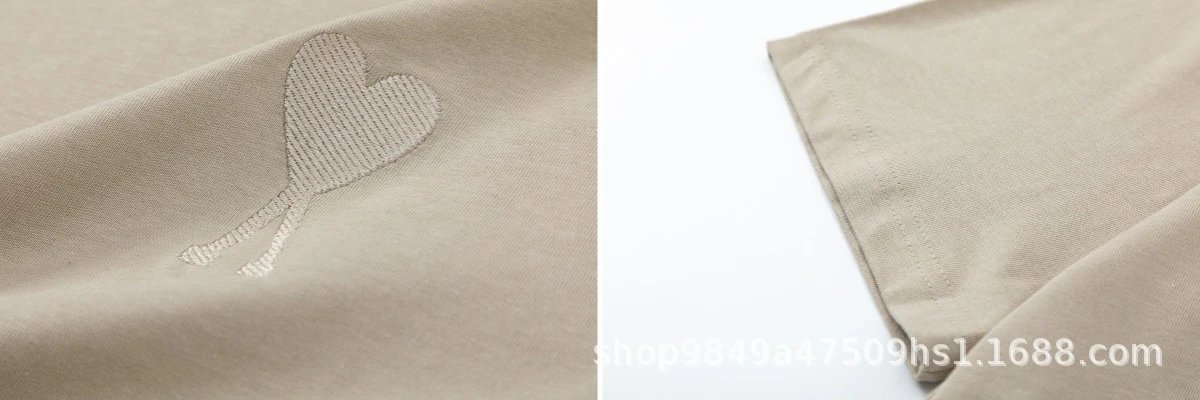 Ami Paris Minimalist Logo T-Shirt Yellow - 18