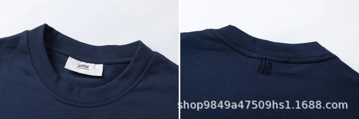 Ami Paris Minimalist Logo T-Shirt Yellow - 13