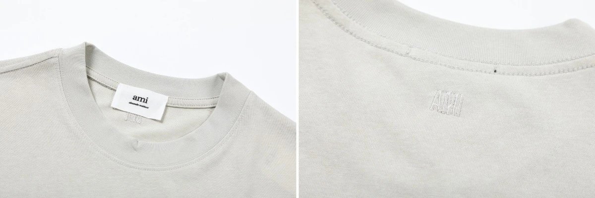 Ami Paris Minimalist Logo T-Shirt Yellow - 25