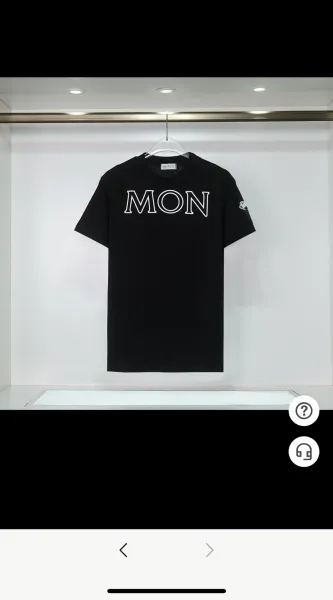 Moncler Mon Logo Black T-Shirt - 1