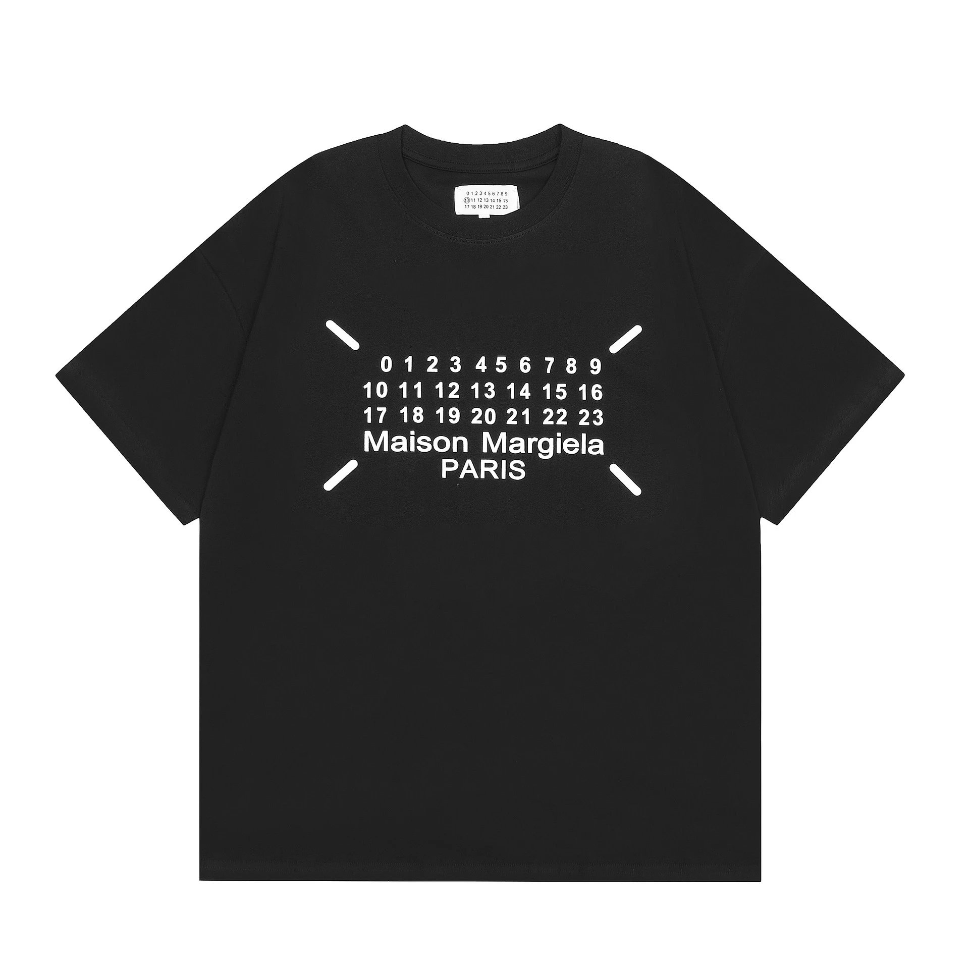 Maison Margiela T-Shirts Number Logo Graphic — M873 black