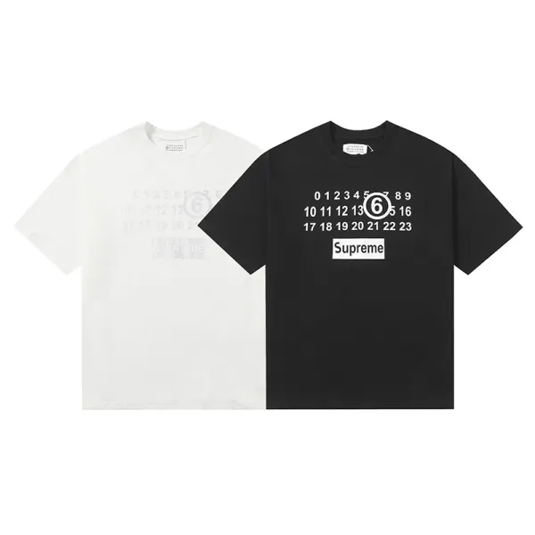 Maison Margiela Tabi Number 6 Black T-Shirt - 24