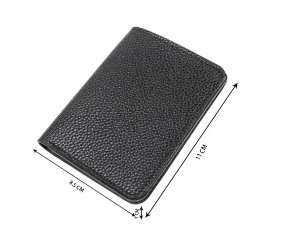 Chrome Hearts Cross Embossed Black Leather Card Holder - 2