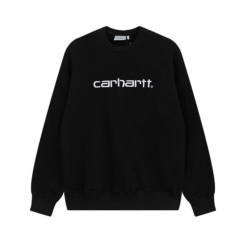 Carhartt Hoodies & Sweatshirts Crewneck logo sweatshirt — c839 black with white lines