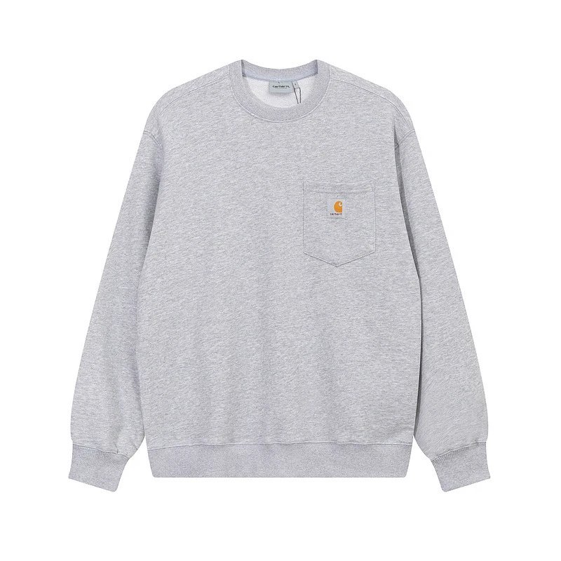 Carhartt Hoodies & Sweatshirts Crewneck logo sweatshirt — c838 heather gray