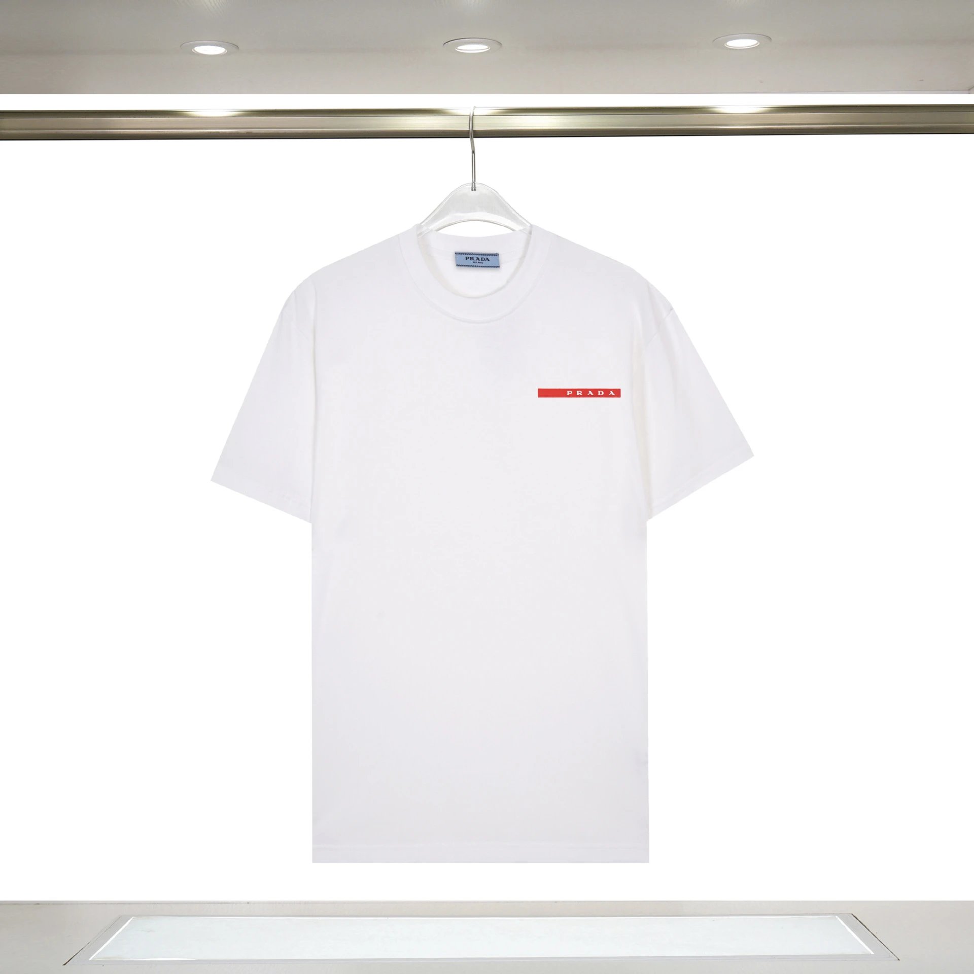 Prada Painted Logo T-Shirt Black/White - 29