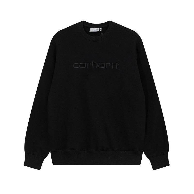 Carhartt Hoodies & Sweatshirts Crewneck logo sweatshirt — c839 black with black thread