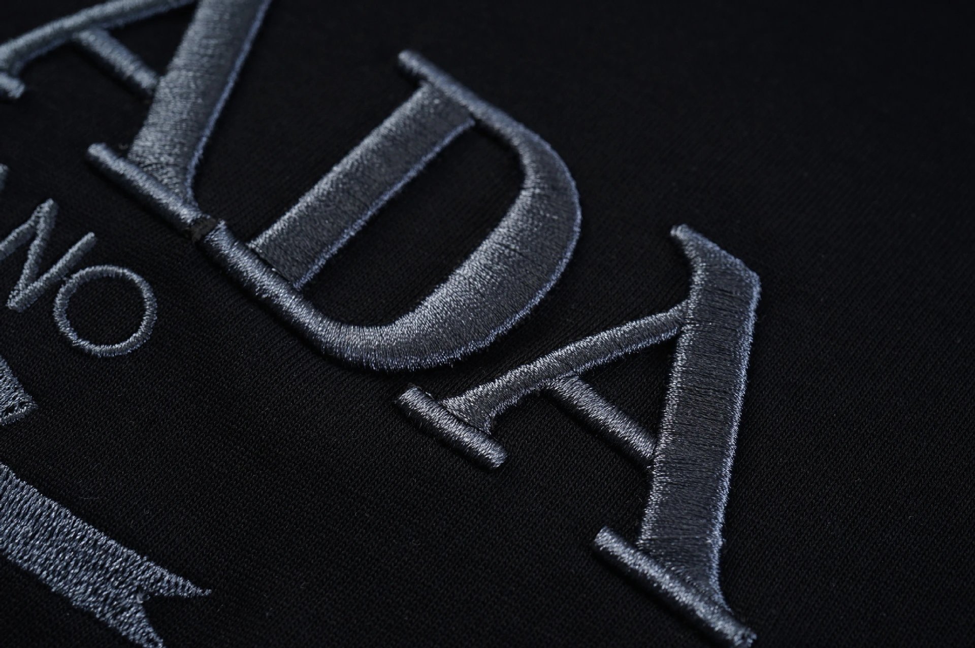 Prada Painted Logo T-Shirt Black/White - 57