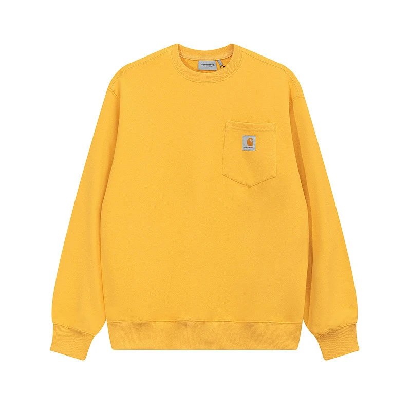 Carhartt Hoodies & Sweatshirts Crewneck logo sweatshirt — c838 yellow