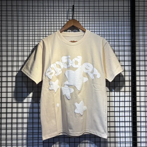SP5DER Spider Web Graphic Gray T-Shirt - 24