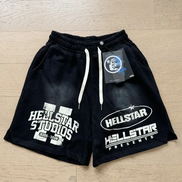 Hellstar Studios 2005-2006 Archive Print Shorts Black - 1