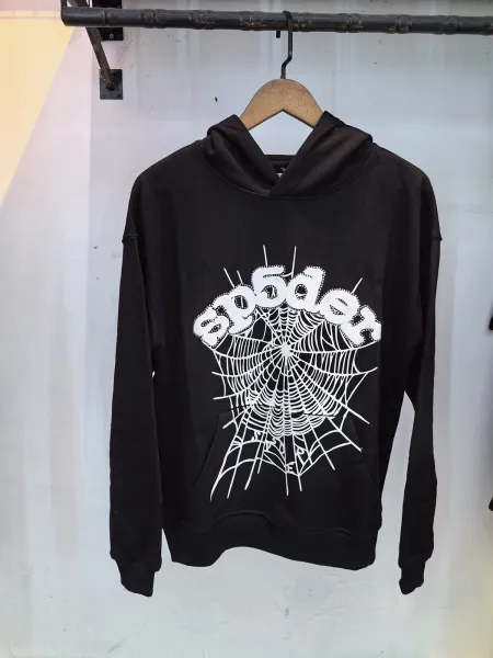 SP5DER Spider Web Graphic Gray T-Shirt - 44
