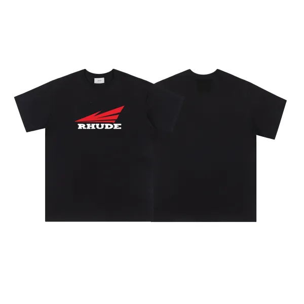 Rhude Wings Logo Black T-Shirt - 1