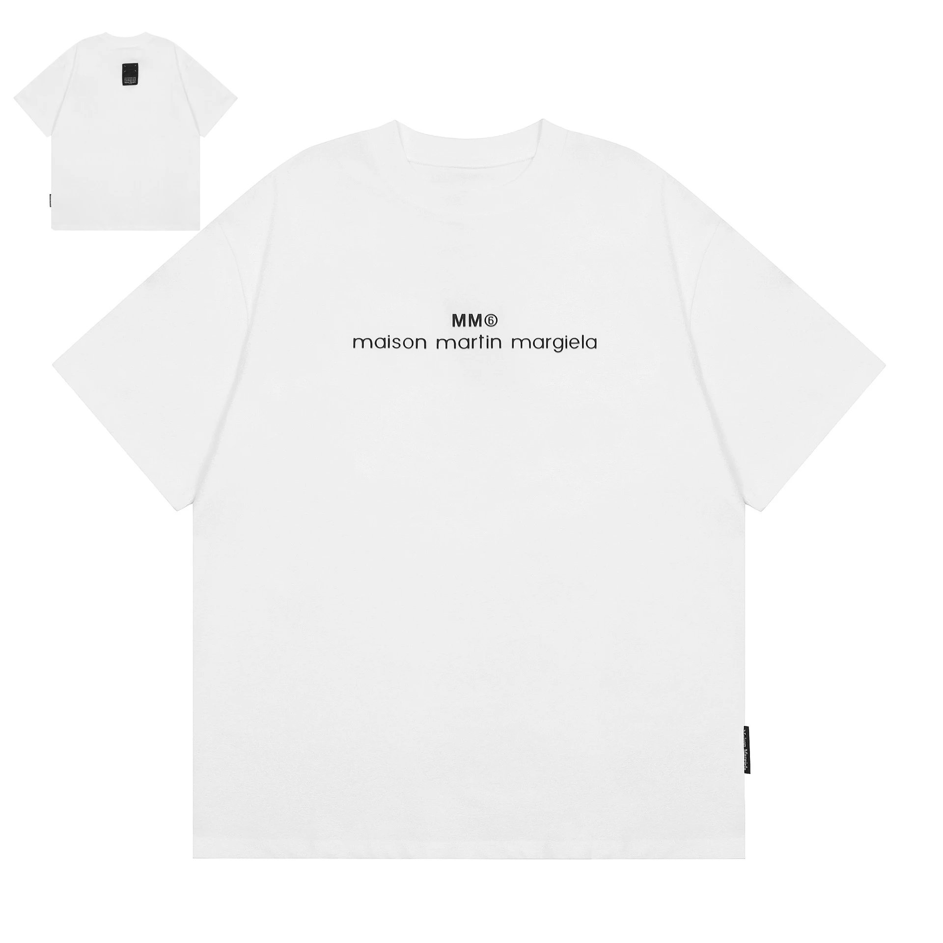 Maison Margiela T-Shirts Number Logo Graphic — M110 white