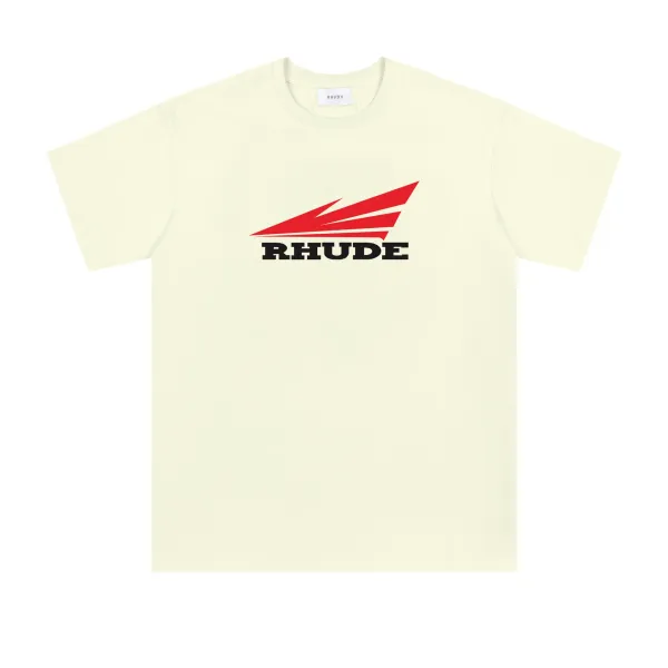 Rhude Logo Graphic T-Shirt Off-White - 1