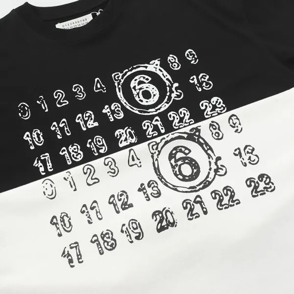 Maison Margiela Tabi Number 6 Black T-Shirt - 21