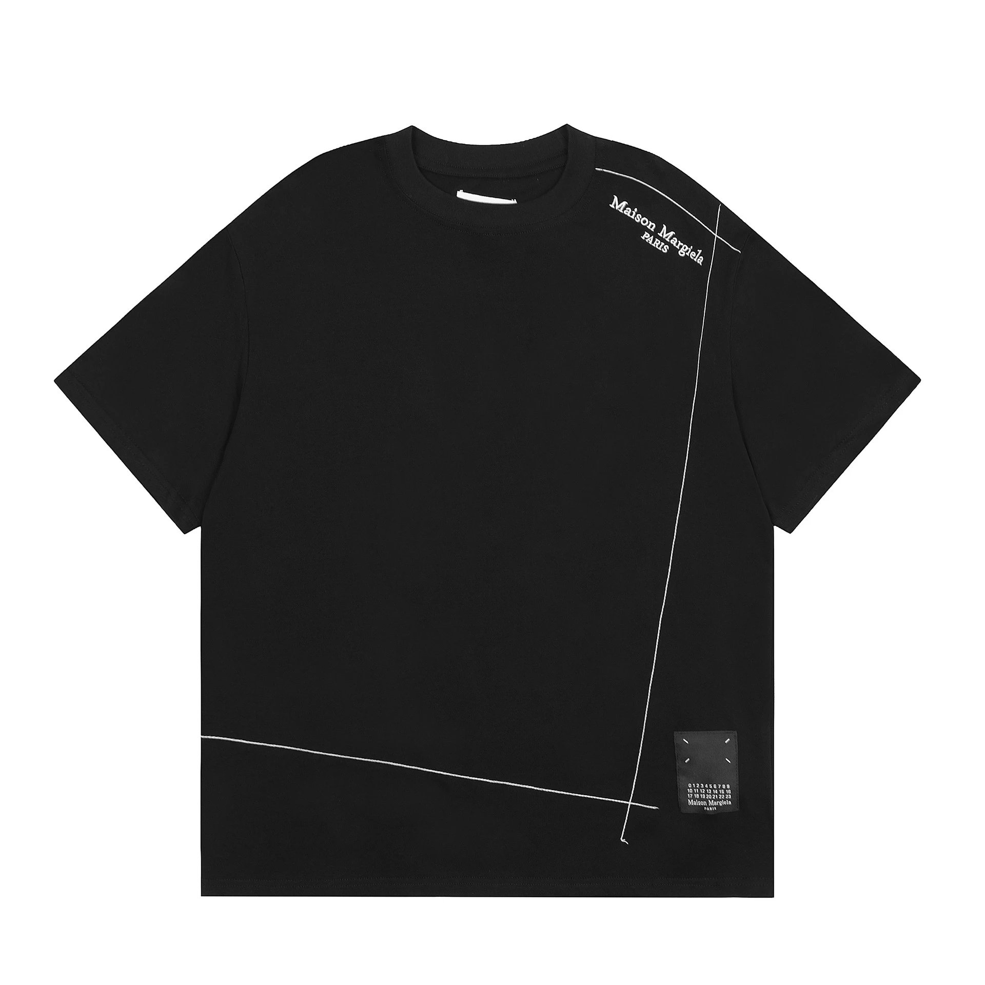 Maison Margiela T-Shirts Number Logo Graphic — M113 black