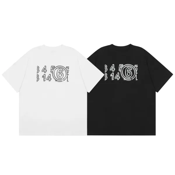 Maison Margiela Tabi Number 6 Black T-Shirt - 45