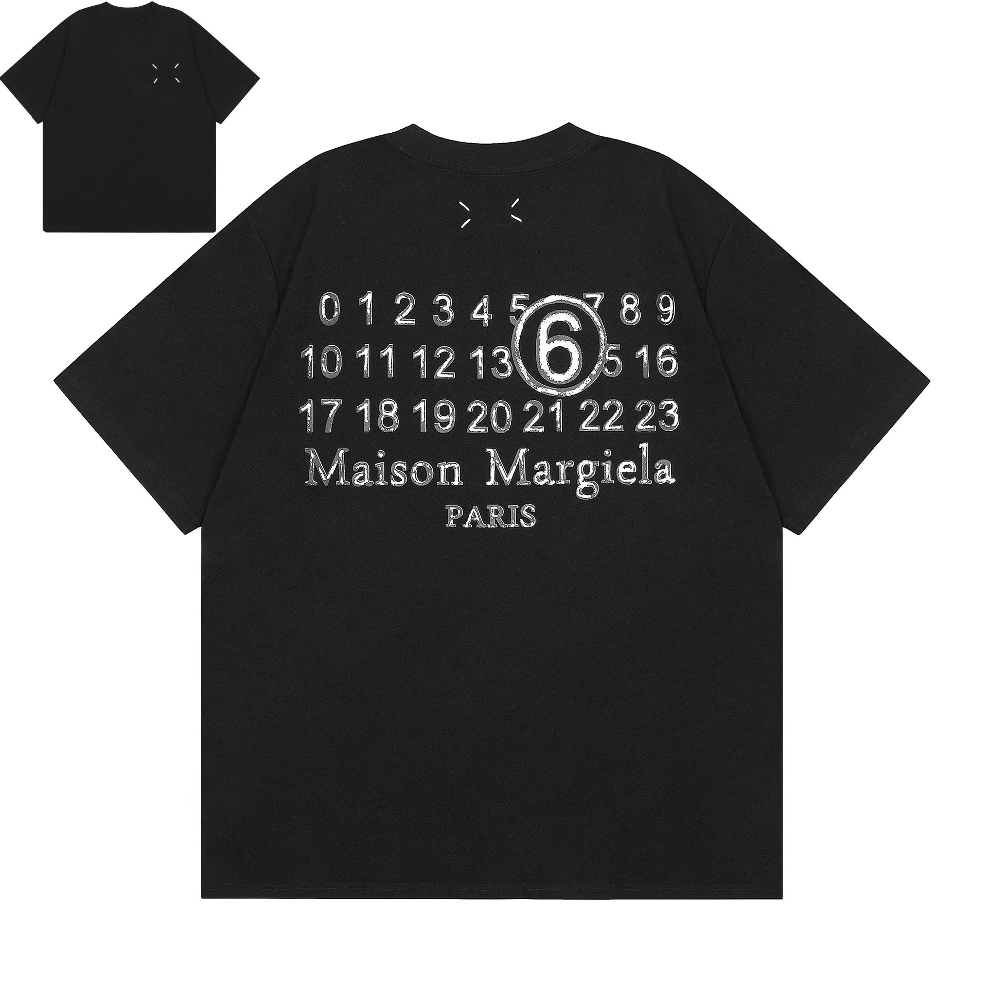 Maison Margiela T-Shirts Number Logo Graphic — M121 black