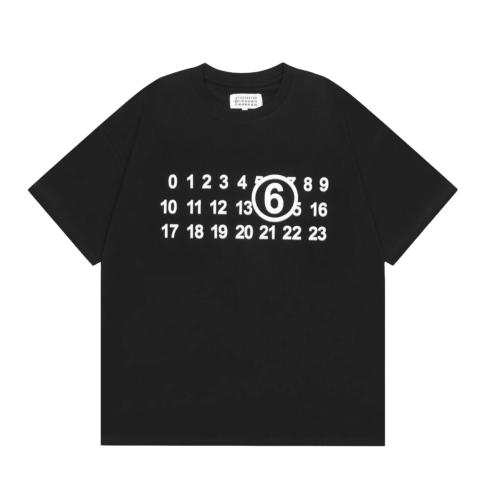 Maison Margiela T-Shirts Number Logo Graphic — M885 black