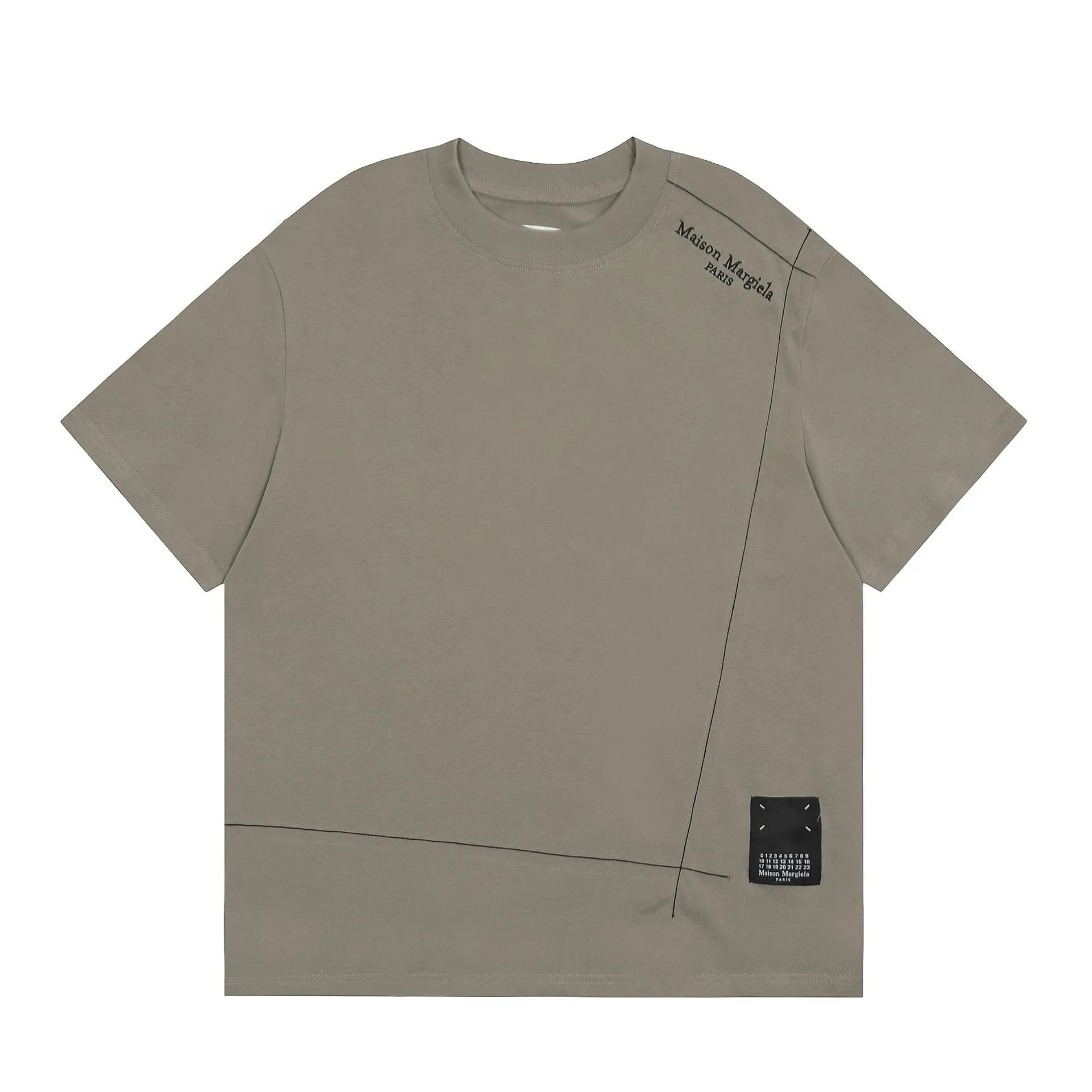 Maison Margiela T-Shirts Number Logo Graphic — M113 gray