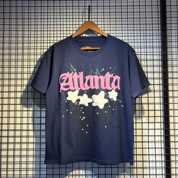 SP5DER Spider Web Graphic Gray T-Shirt - 15