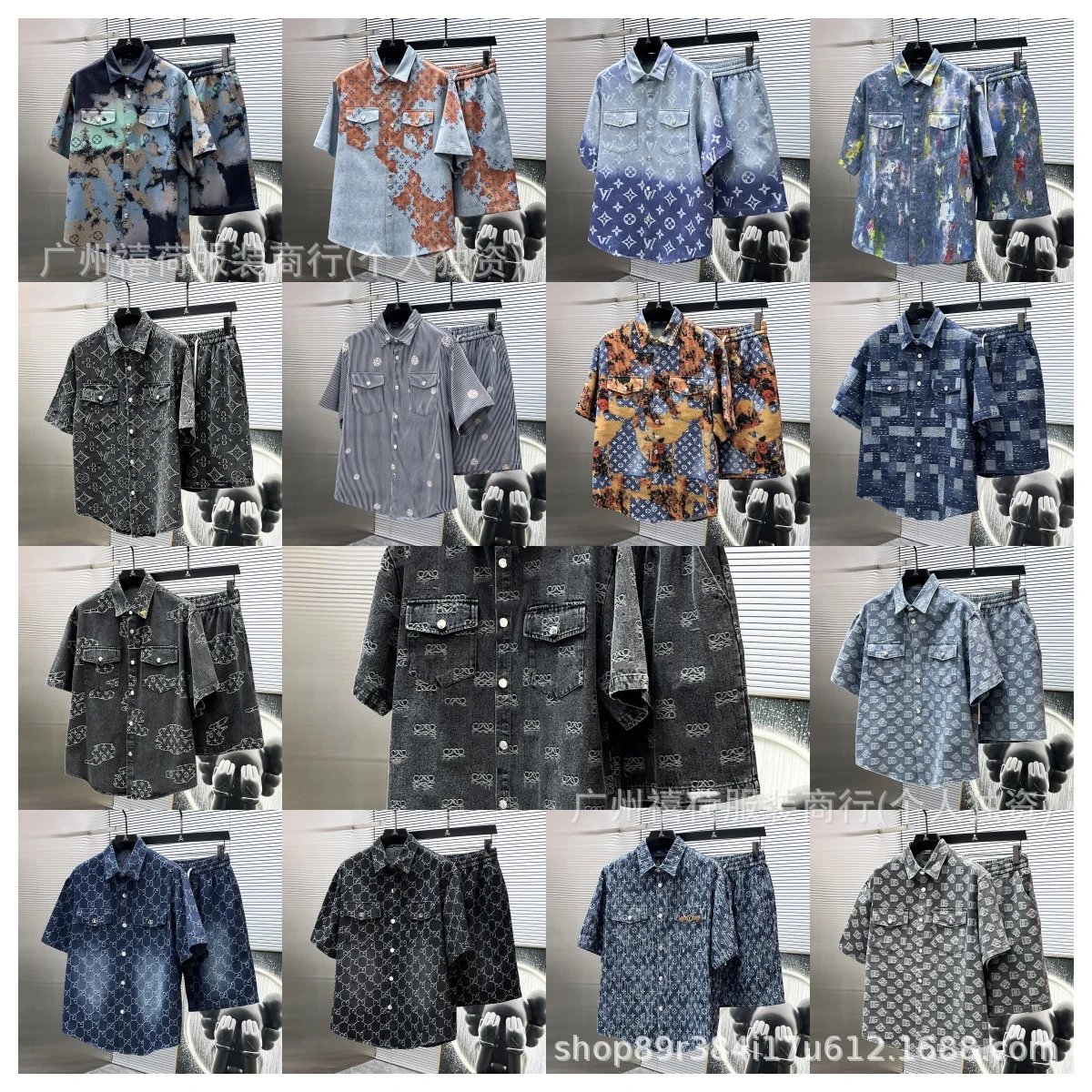 2026 new denim suits for spring and summer, fashionable and loose, same style for men and women