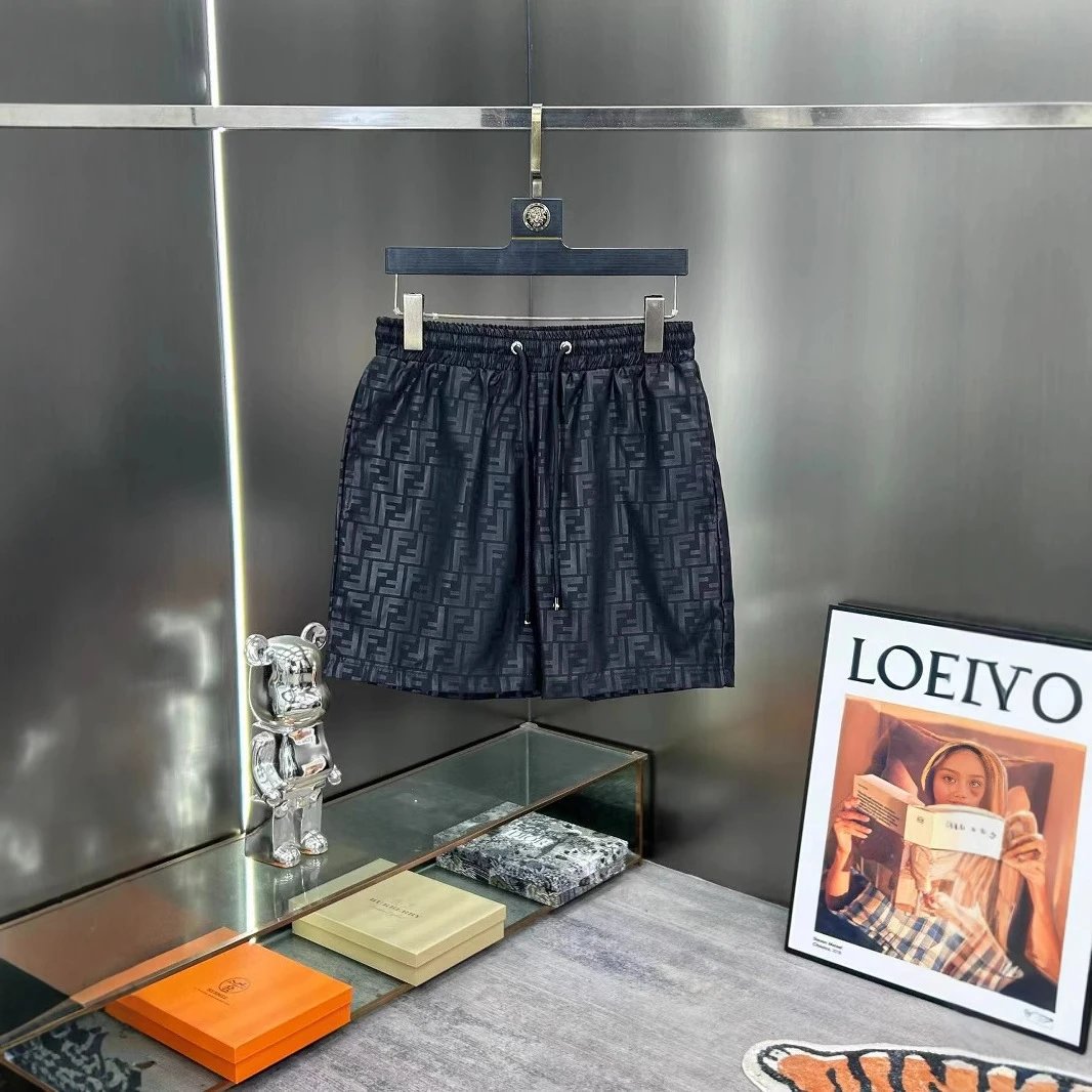 Men's Beach Shorts Embossed Letter Trendy Quick Dry