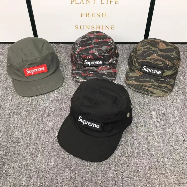 Supreme License Plate Camo Baseball Cap - 3