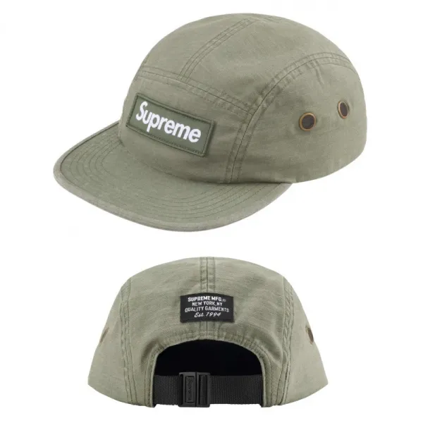 Supreme Five-Panel Cap Army Green Hat - 1