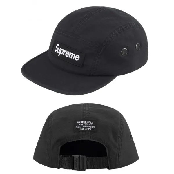 Supreme Five-Panel Cap Black Hats - 1