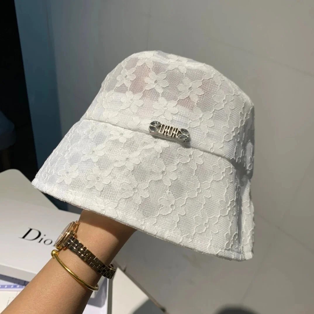 DIOR迪奥2020新款蕾丝款渔夫帽，细节做工都很精致，超嗲超好看 女神款