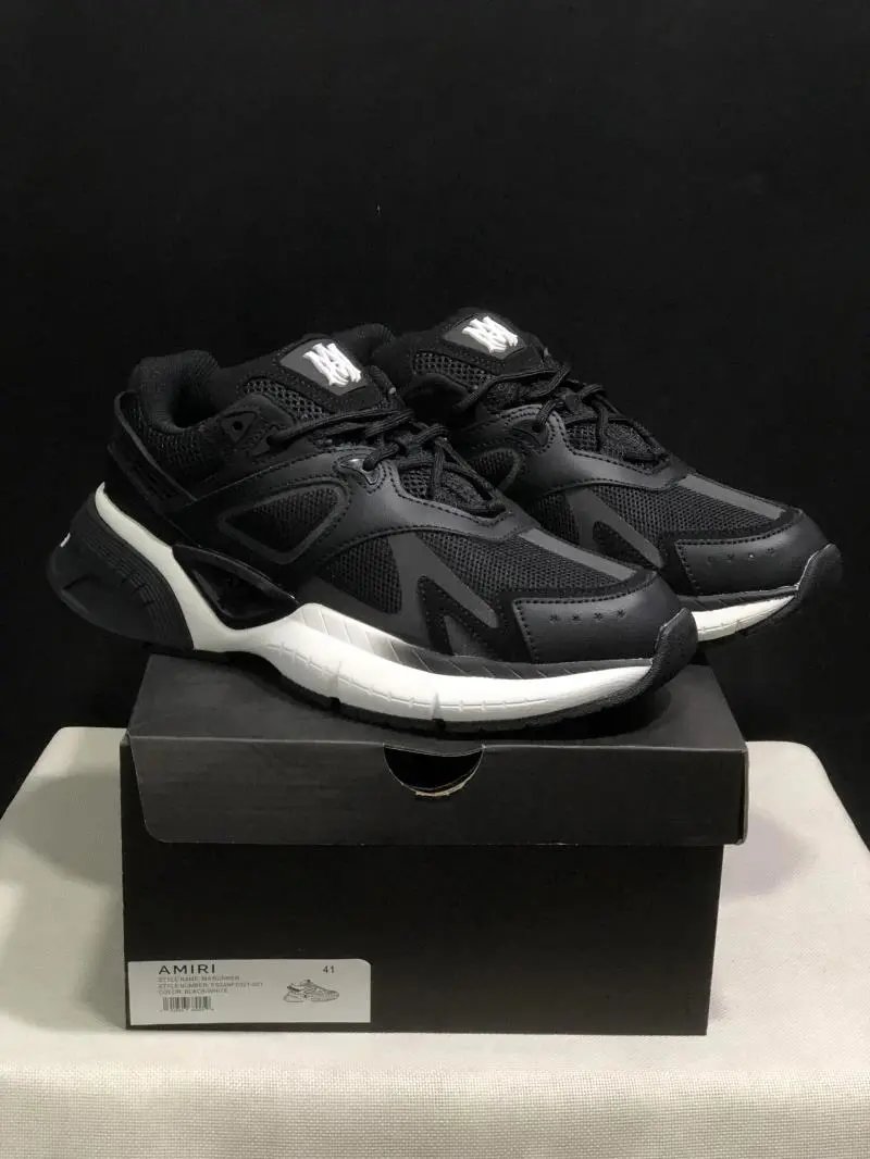 Amiri M1 Trainer Black/White Chunky Sneakers
