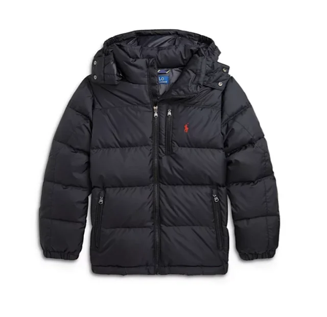Ralph Lauren Down Jackets Quilted puffer jacket with removable hood product detail image 4