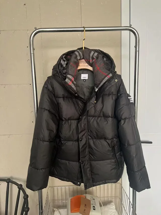 Ralph Lauren Down Jackets Quilted puffer jacket with removable hood product detail image 6