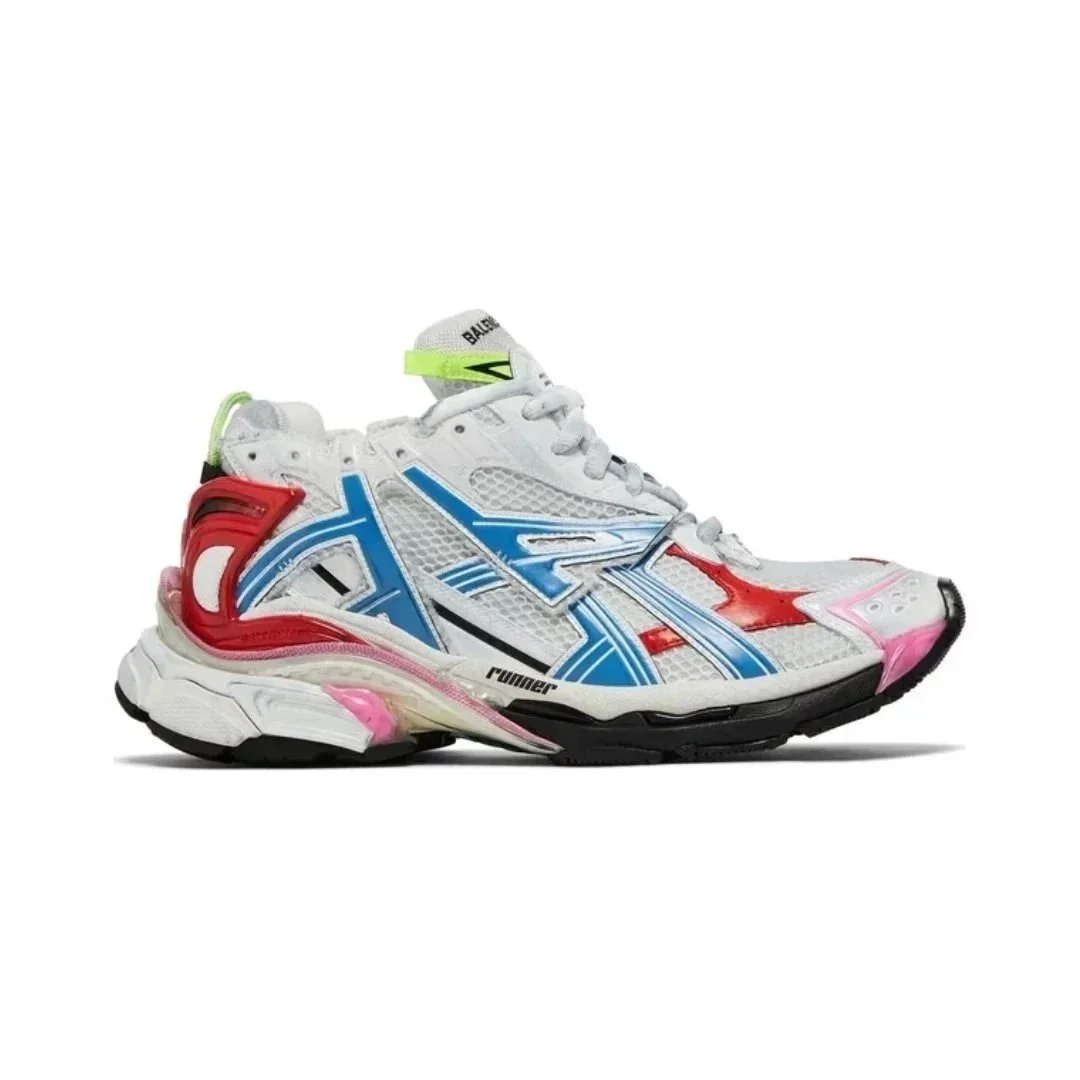 White Red Blue Pink