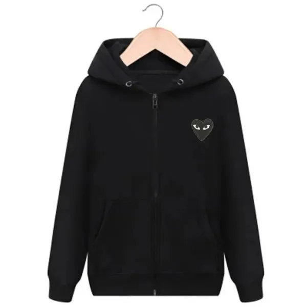 Play Comme des Garçons Heart Eyes Hoodie Gray - 8